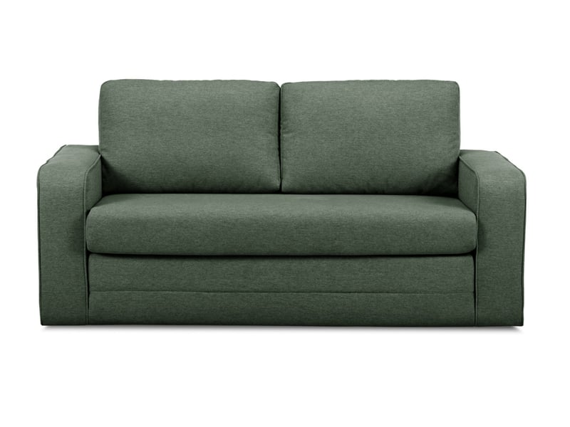  Bobochic canapé droit convertible déplimousse come tissu chiné vert COME - Conforama C