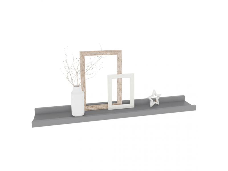  Étagères murales 4 unités gris 60x9x3 cm- comfortxl  - Conforama C
