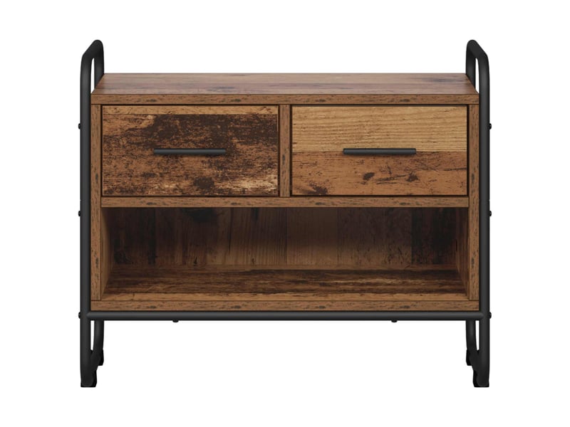  Meuble tv, banc tv 60x30x50 cm bois ancien bois d'ingénierie  - Conforama D