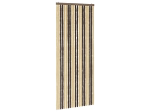 Rideau anti-insectes, moustiquaire en chenille marron foncé et beige cf43476