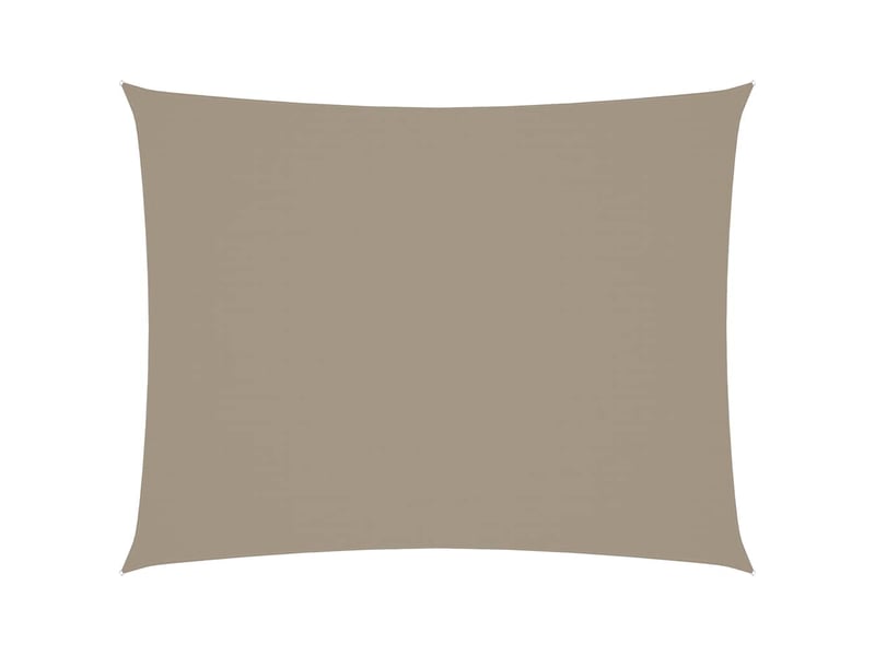  Voile de parasol - voile d'ombrage tissu oxford rectangulaire 3x6 m taupe  - Conforama A