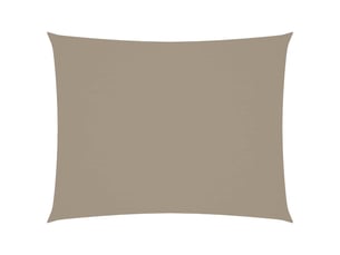 Voile de parasol - voile d'ombrage tissu oxford rectangulaire 3x6 m taupe