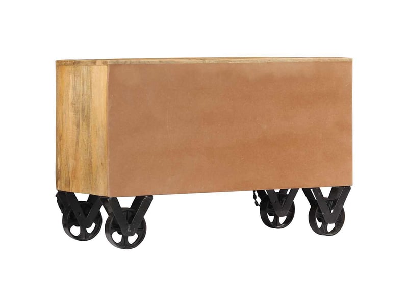  Meuble à chaussure | armoire à chaussures 86x35x55 cm bois de manguier solide  - Conforama E