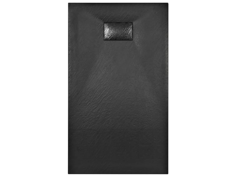  Bac de douche receveur de douche rectangulaire salle de bain maison intérieur trou de drain standard de 9 cm smc 120x70 cm noir 02_0003453  - Conforama D