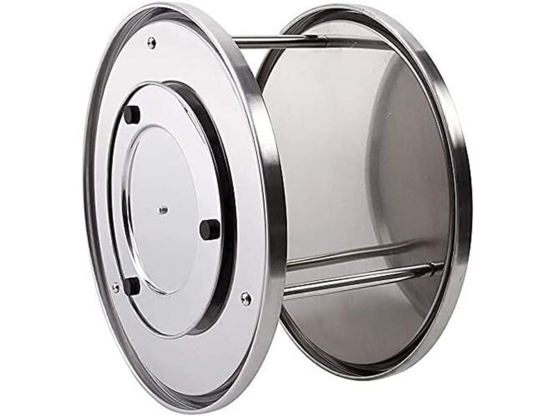  (26.7x14.9cm, argent) porte-épices rotatif multifonctionnel pour le rangement en cuisine, porte-épices rotatif en acier inoxydable  - Conforama C