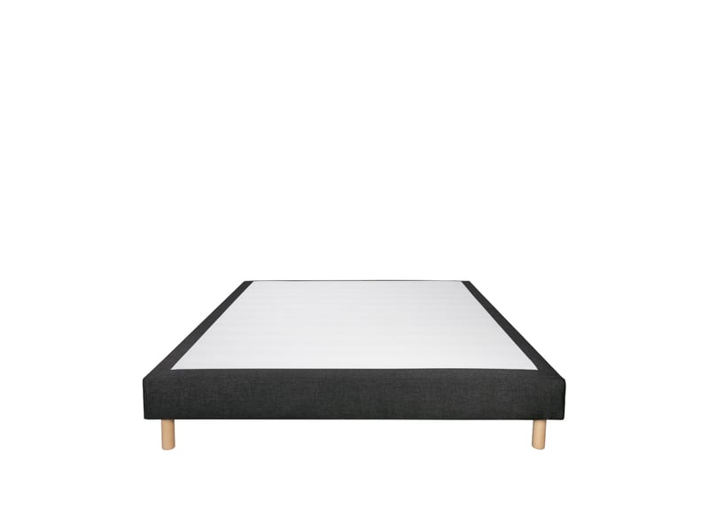  Sommier tapissier tissu sisal - noir - 140x200 3SO0205181420.C145 - Conforama A