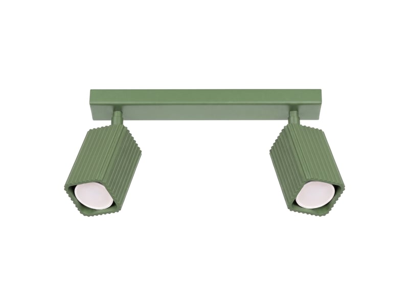  Plafonnier rayo 2 sauge aluminium moderne 16.5x30x6cm SL.3304 - Conforama A