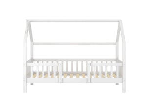 Lit cabane 90x200 cm SEYAKANY coloris blanc