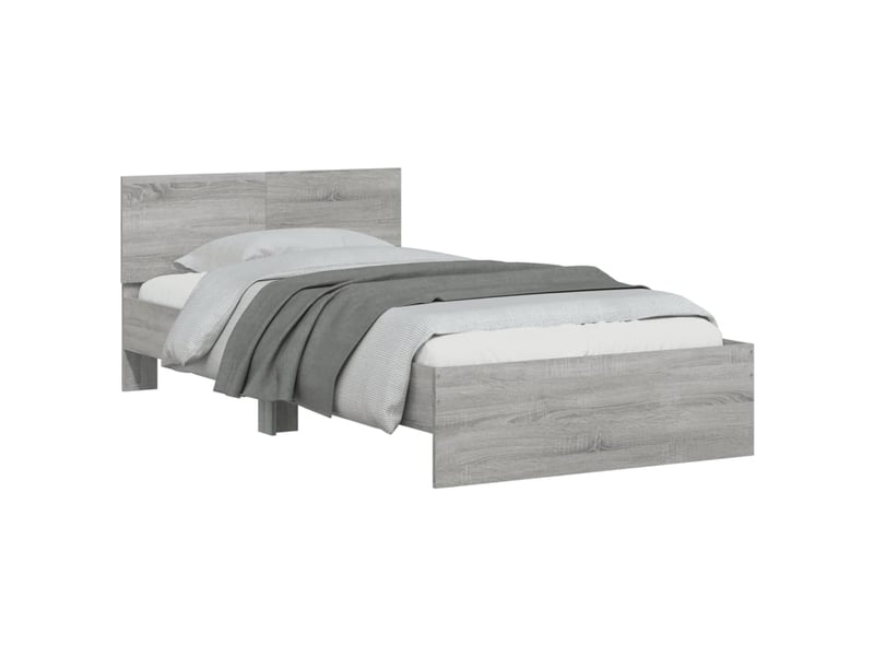  Lit simple- lit adulte -  cadre de lit sans matelas avec tête de lit 100x200 cm  - Conforama C