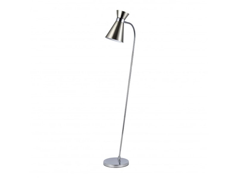  Lampadaire fabrilamp petra e27 coloris nickelchromé 139 x 39 x 25 cm 154341003 - Conforama A