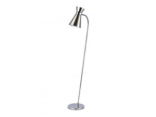 Lampadaire fabrilamp petra e27 coloris nickelchromé 139 x 39 x 25 cm