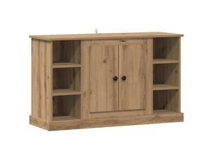 Buffet - bahut - meuble de rangement chêne artisanal 100 x 35,5 x 60 cm bois d'ingénierie