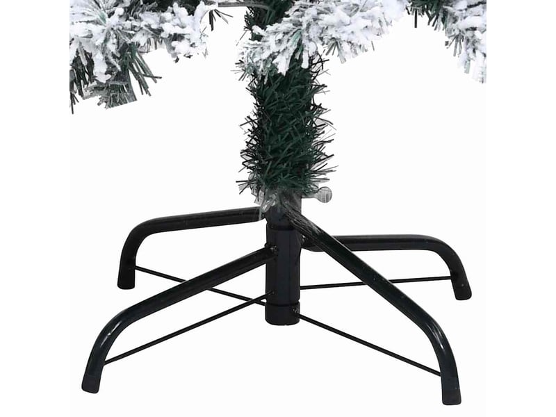  Sapin de noël artificiel, arbre de noël avec neige floquée vert 150 cm pvc  - Conforama E