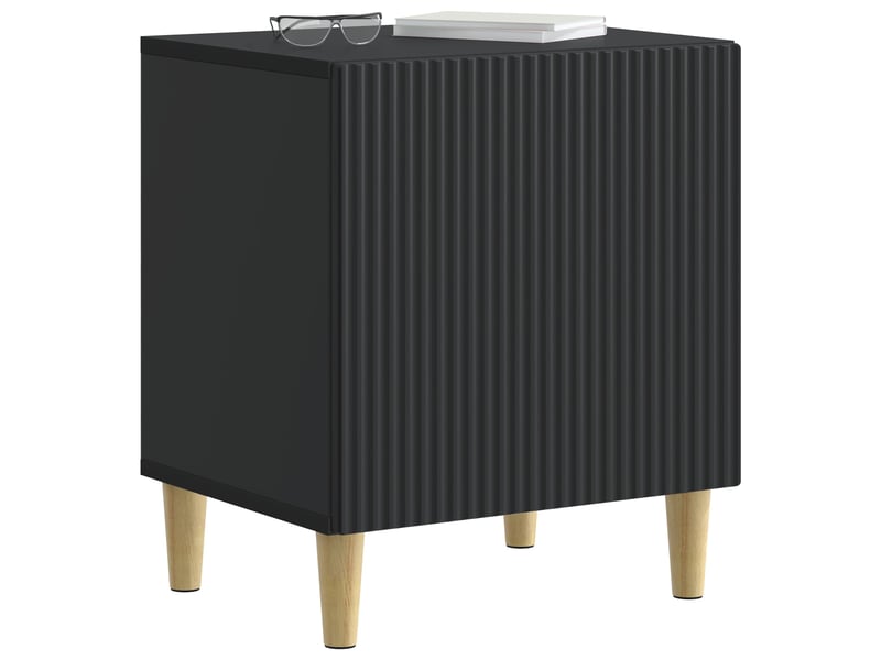  Table de chevet - cabinet de chevet - table de nuit noir 43 x 34,5 x 50 cm bois d'ingénierie  - Conforama B