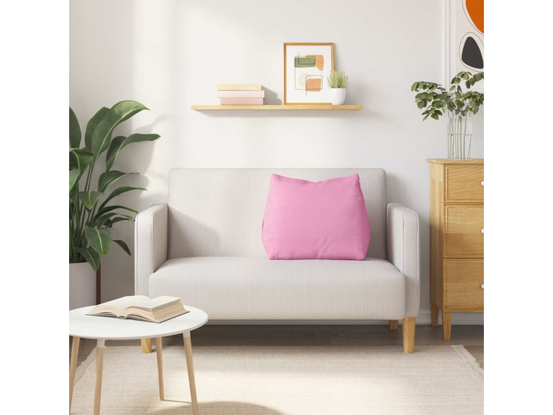  Coussin de dos, coussin de dossier rose 60 x 20 x 50 cm tissu cf54984  - Conforama D
