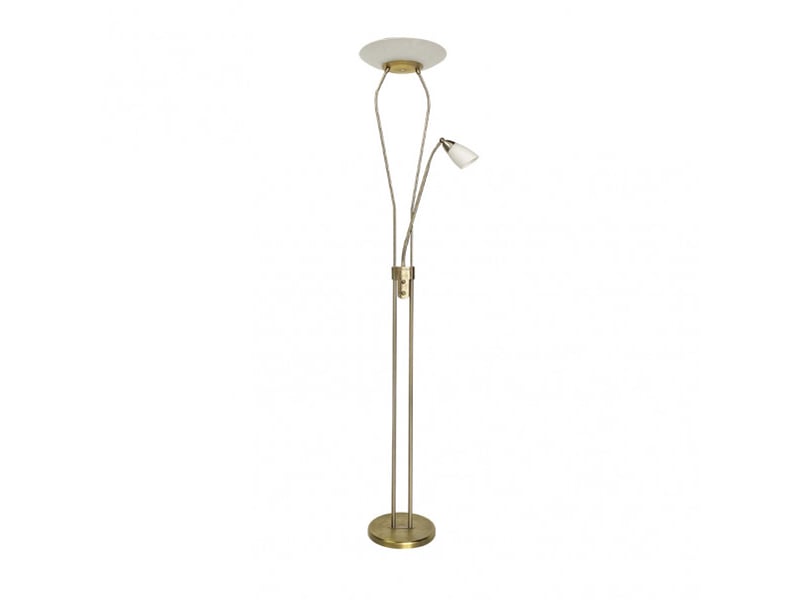  Lampadaire fabrilamp wolf led intégrée coloris cuir 178 x 31,5 x 31,5 cm 135942014 - Conforama A