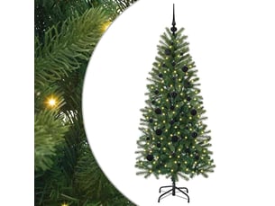 Sapin de noël artificiel, arbre de noël vert 150 cm pe et pvc shl2144