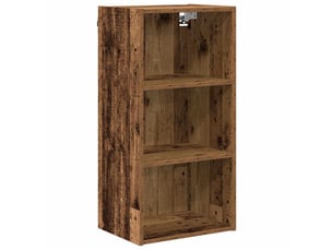 Meuble de rangement cuisine, armoire suspendue bois ancien 40x29,5x80cm