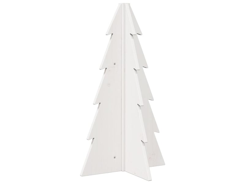  Sapin de noël - arbre de noël en bois pour décoration blanc 69,5 cm pin massif  - Conforama A