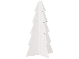 Sapin de noël - arbre de noël en bois pour décoration blanc 69,5 cm pin massif