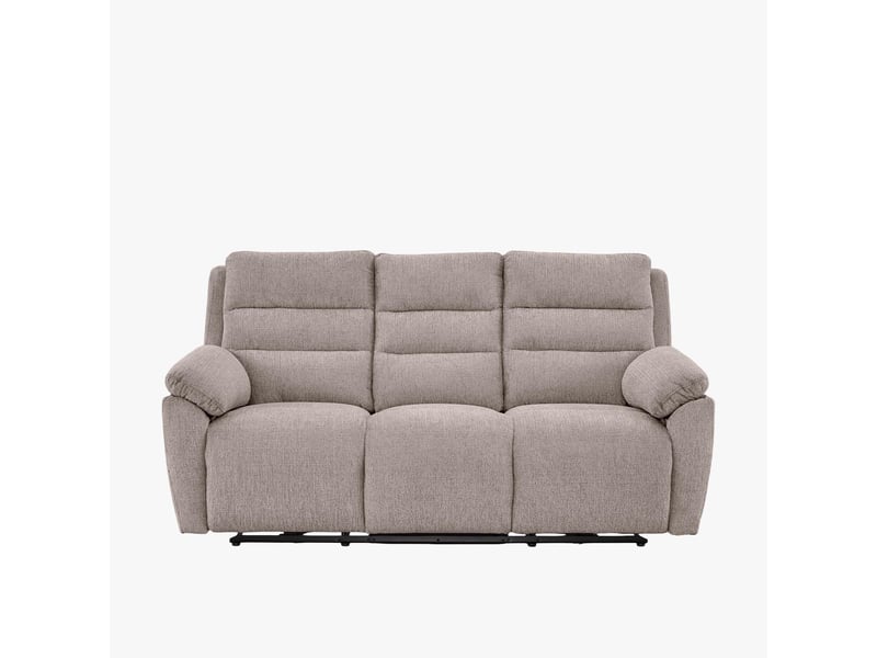  Canapé 3 places relax électrique en tissu taupe  - Conforama A