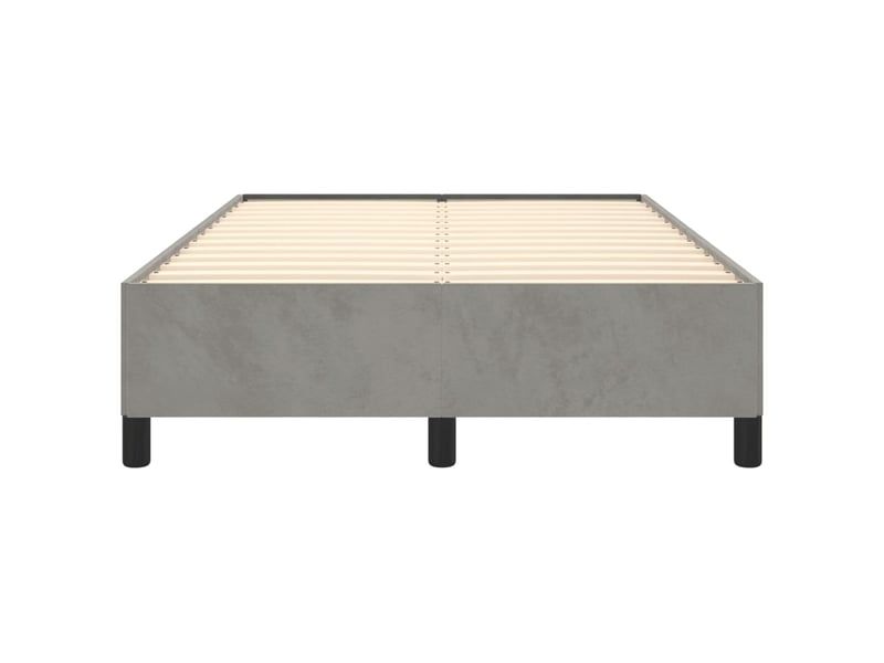  Lit double- lit adulte -  cadre de lit sans matelas gris clair 120x190 cm velours  - Conforama D