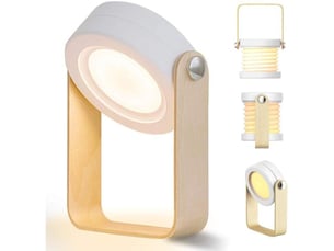 Lampe de chevet tactile dimmable, lampe de chevet led veilleuse lanterne lampe de chevet vintage, 3 niveaux de luminosité
