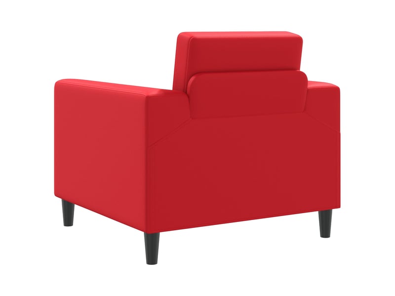 Vidaxl fauteuil rouge simili cuir - Conforama E