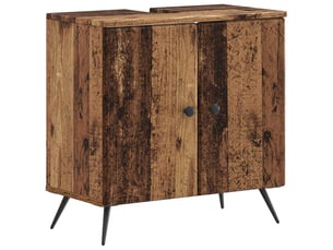 Meuble sous lavabo de salle de bain breda bois ancien cf64833