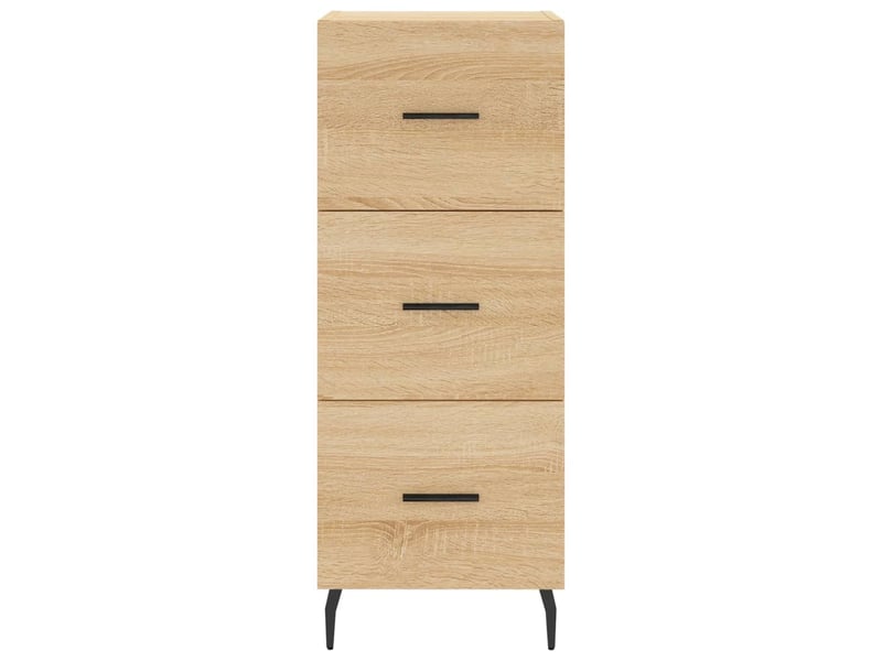  Buffet haut - bahut - meuble de rangement chêne sonoma 34,5x34x180 cm bois d'ingénierie  - Conforama E