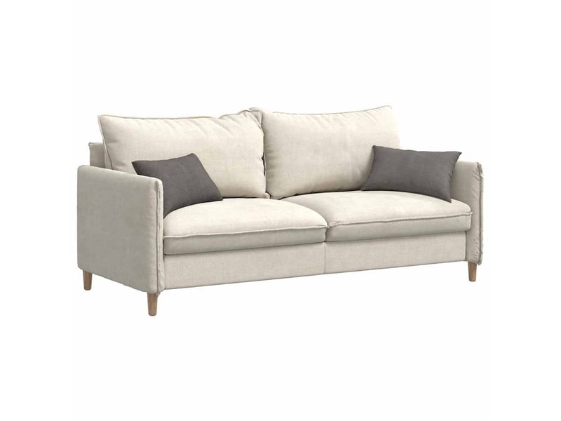  Lot de 2 coussins de canapé, coussins décoratifs gris clair 50 x 30 cm cf59067  - Conforama C