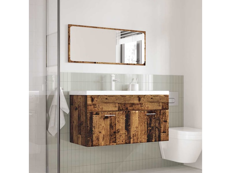 Ensemble de meubles salle de bain 3 pcs bois d'ingénierie cf63952 - Conforama C