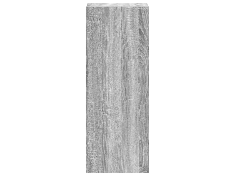  Bibliothèque, meuble de rangement salon empilable sonoma gris 30x30x80 cm bois ingénierie  - Conforama E