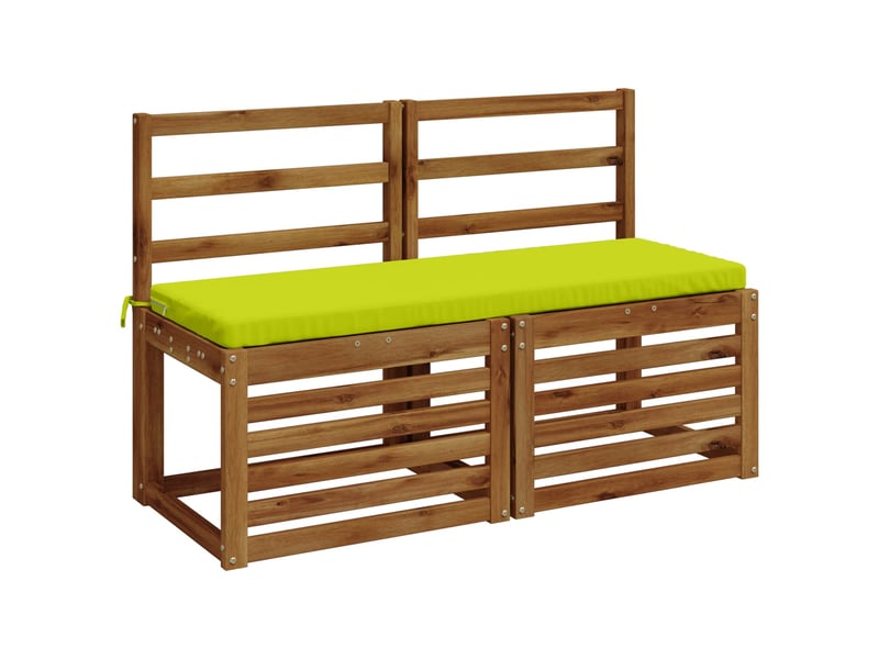  Lot de 2 coussins de banc, coussins d'assise soest 100 % polyester vert vif. Cf57613  - Conforama C