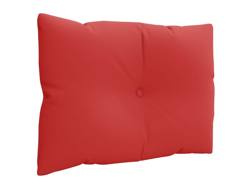  Lot de 3 coussins de palette, coussins de canapé rouge tissu cf59707  - Conforama D