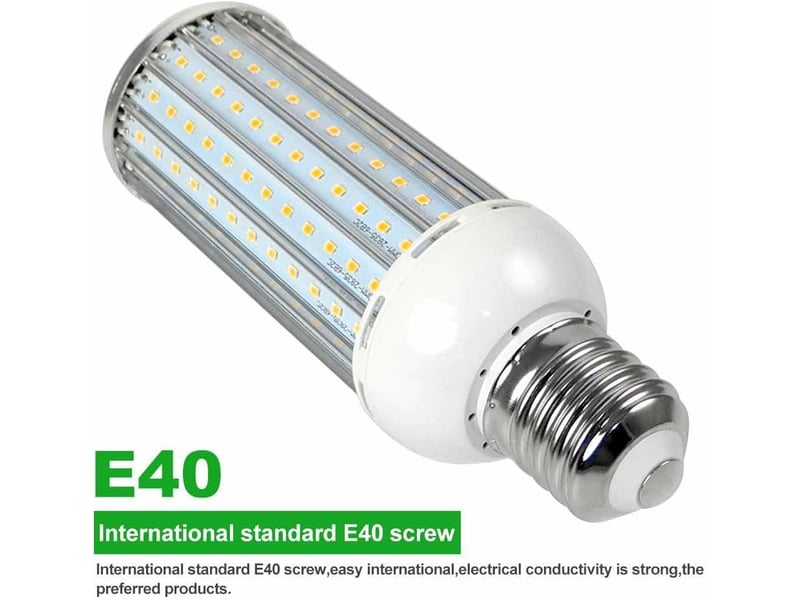  2 ampoules e40 50w aluminium 6000k 110220v  - Conforama E