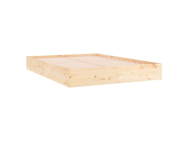  Lit double- lit adulte -  cadre de lit sans matelas bois massif 140x200 cm  - Conforama B