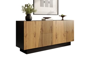 Buffet    <strong></strong> <strong>160x40x72cm</strong> - 160 cm coloris noir 