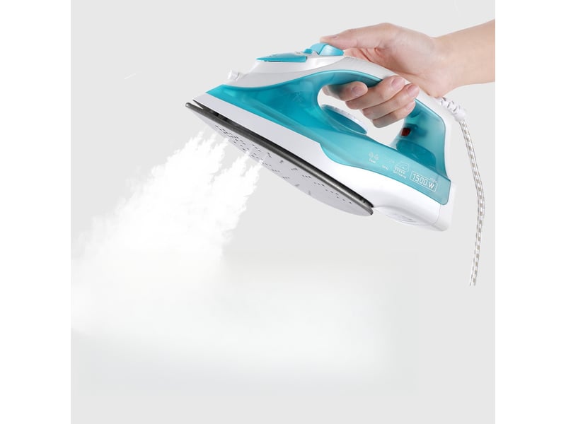  Fer à repasser vapeur 1500 w - fer à repasser vapeur pour vêtements - réservoir d'eau de 230 ml - fer portable - repassage à plat  - Conforama A