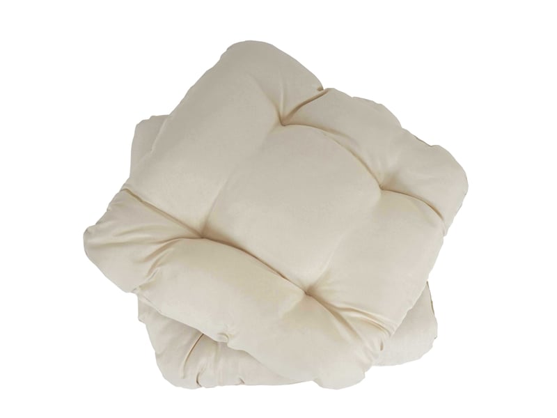  4x coussin dublin, coussins de chaise, 43x41x3cm - crème  - Conforama D