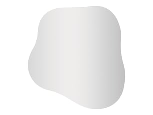 Miroir rectangulaire à poser coloris transparent <strong></strong>  <strong></strong> - 0.5 cm x 50 cm