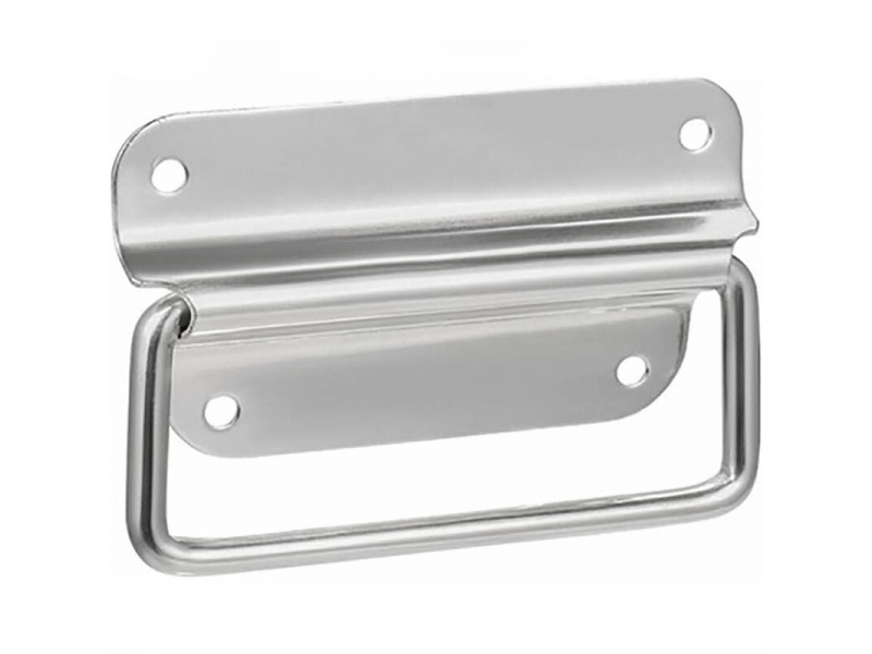  Poignées - en acier inoxydable - pour boîtes à outils, portes d'armoires - 4 pièces - 102 mm - argenté  - Conforama C