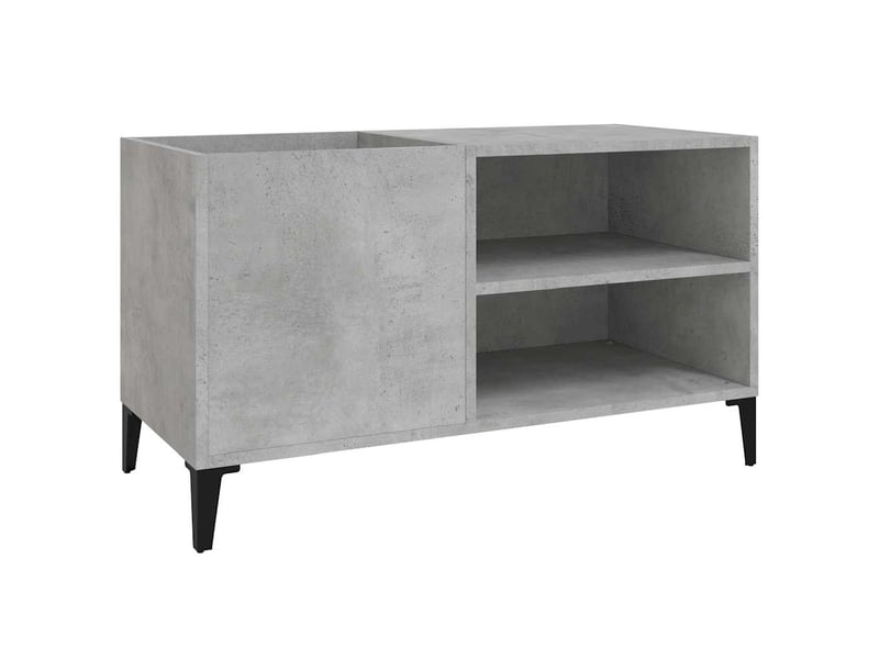  Armoire à disques, armoire de rangement gris béton 84,5x38x48 cm bois d'ingénierie  - Conforama A