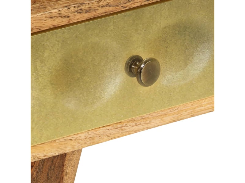  Table basse - table de salon - table à thé bois de manguier massif 90x50x40 cm  - Conforama E