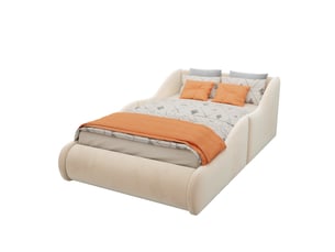 Lit simple 90x200 cm <strong>HAUSS SPOLE</strong> <strong></strong> coloris beige