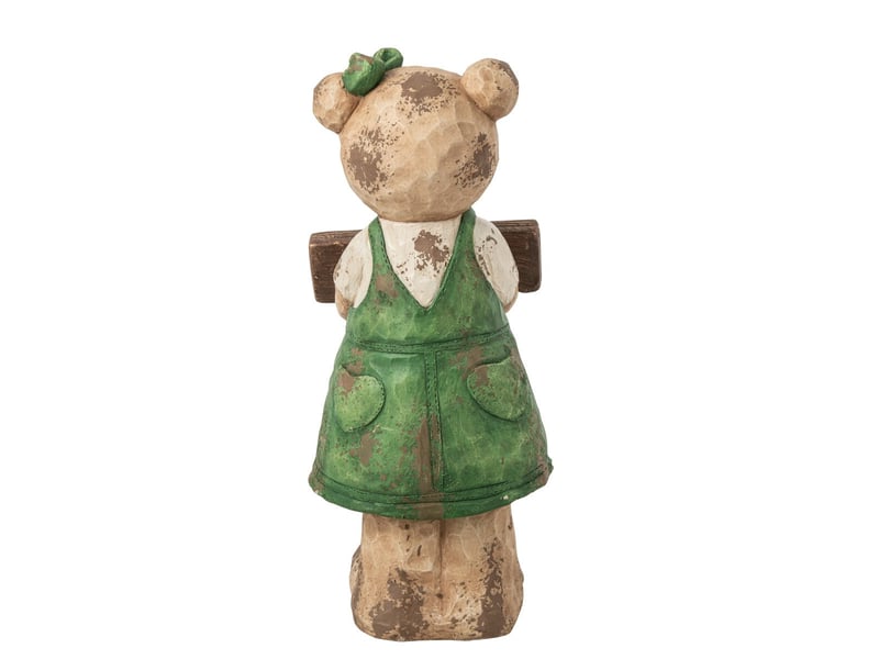  Statue déco ours bienvenue paulin 83cm vert  - Conforama B