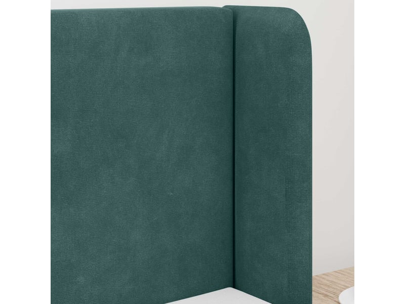  Oreille de tête de lit | coussin de tête de lit vert 40,5 x 40,5 x 4 cm velours  - Conforama E