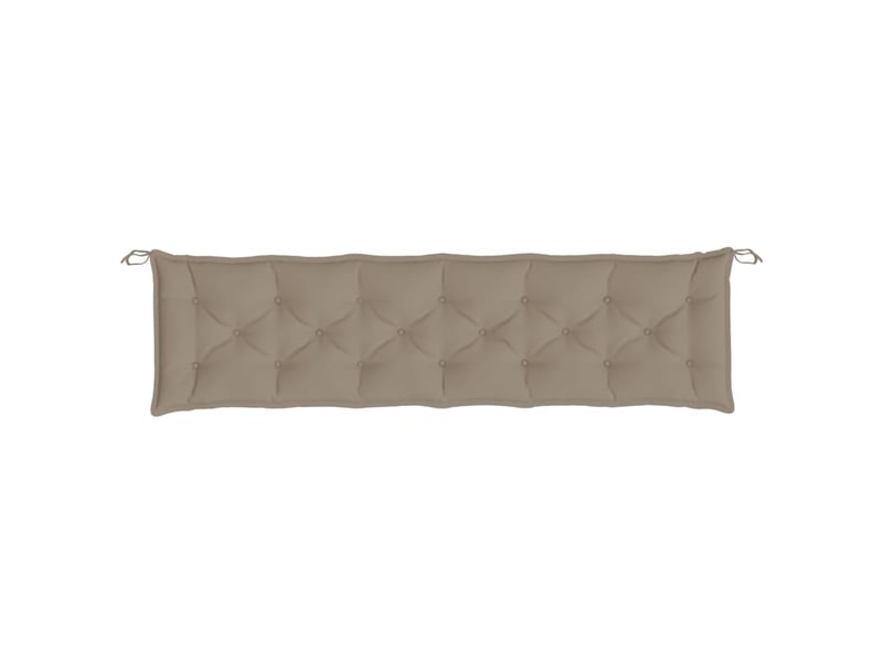  Lot de 2 coussins de banc jardin, coussins d'assise taupe 200x50x7 cm tissu oxford cf58744  - Conforama E