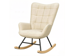 Fauteuil fixe <strong>HAUSS SPOLE</strong> <strong></strong> Velours beige vendu A l'unité
