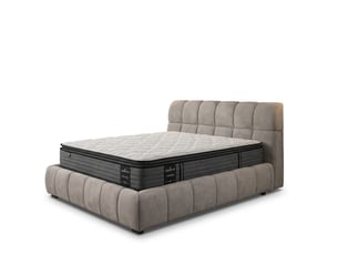 Ensemble matelas et sommier 200x200 cm Ressorts+latex+mémoire forme <strong>Sampur</strong> <strong>PREMIUM</strong> soutien Medium épaisseur 29 cm
